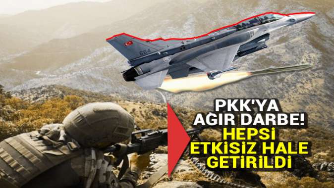 PKKya ağır darbe!