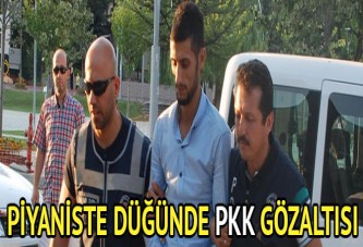 PKK'yı öven şarkılar söyleyen piyanist gözaltına alındı