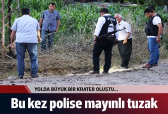 Polis aracının geçişi sırasında patlama