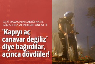 "Polis, 'Kapıyı açın, canavar değiliz' dedi, açınca bileğimi büktü"