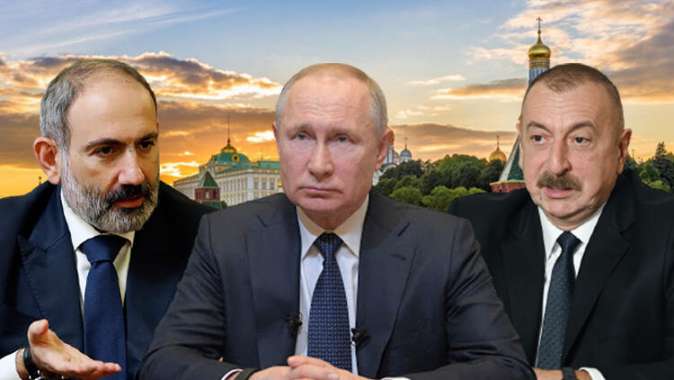 Putin, Aliyev ve Paşinyan yarın Moskovada görüşecek