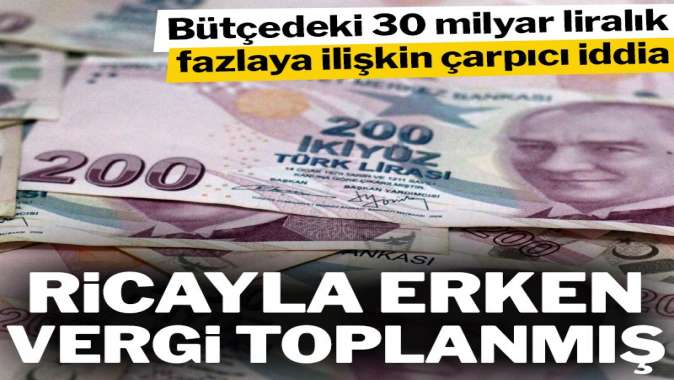 Ricayla erken vergi toplanmış