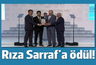 Rıza Sarraf'a ihracat ödülü verildi