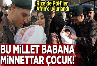 Rize'de PÖH'ler Afrin'e uğurlandı.