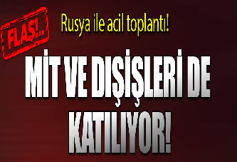 Rusya ile flaş Halep toplantısı!