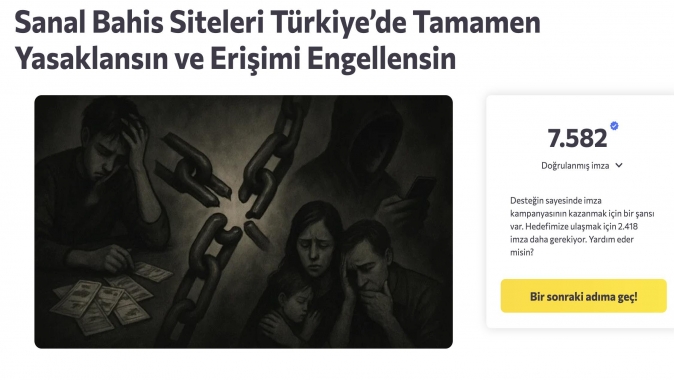 Sanal Bahislerin Yasaklanması Talebine 7500’den Fazla İmza