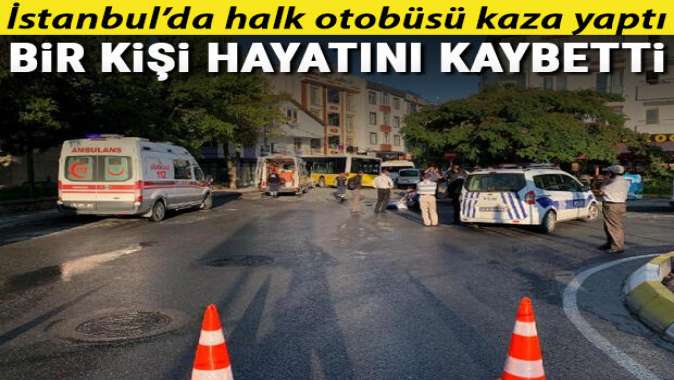 Sancaktepe de halk otobüsü servis minibüsüne çarpıp dükkana girdi: 1 ölü