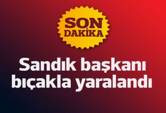 Sandık başkanı bıçakla yaralandı