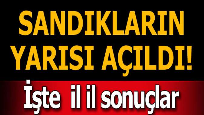 Miiletvekili seçimlerinde 66 ilde Cumhur İttifakı, 5 ilde Millet İttifakı, 10 ilde HDP önde...