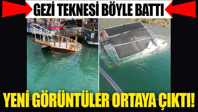 Şanlıurfanın Halfeti ilçesinde tur teknesi battı! Olaydan yeni görüntüler ortaya çıktı