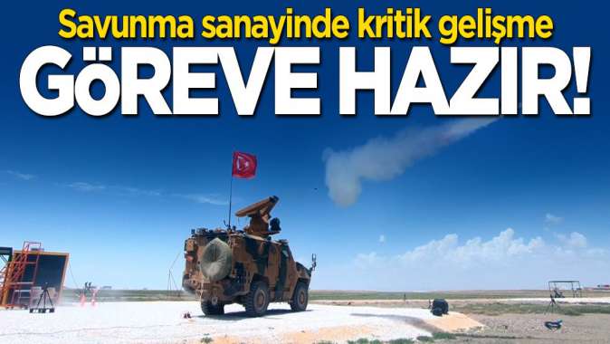 Savunma sanayinde kritik gelişme! Sungur göreve hazır