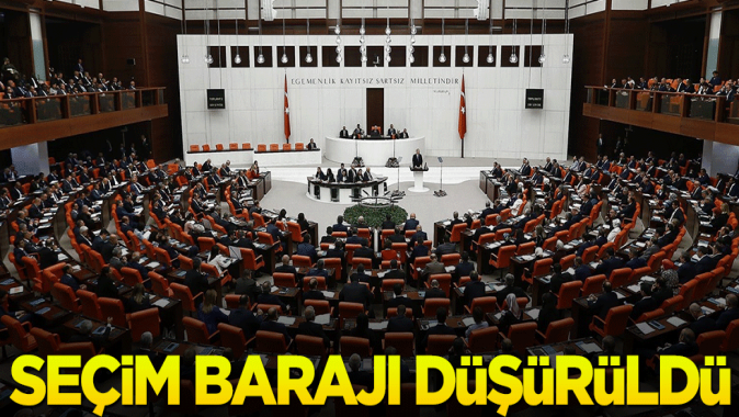 Seçim kanunundaki değişiklik Mecliste kabul edildi