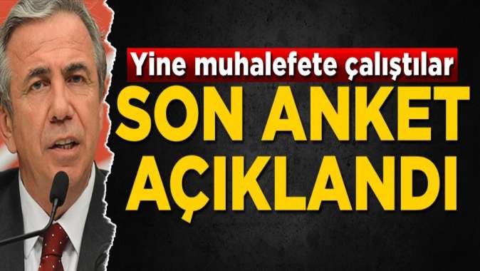 Seçim öncesi son anket! Yine muhalefete çalıştılar