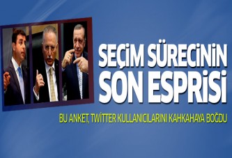 Seçim sürecinin final esprisi!