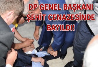 Şehit cenazesinde bayıldı!