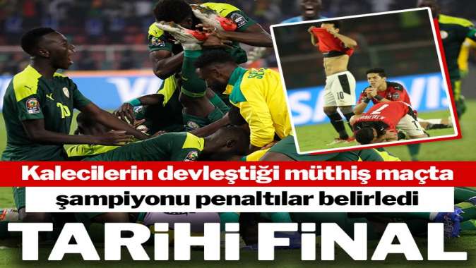 Senegal ile Mısır arasında tarihi final! Şampiyonu penaltılar belirledi