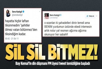 Sera Kadıgil hakaret tweet'lerini sildi.