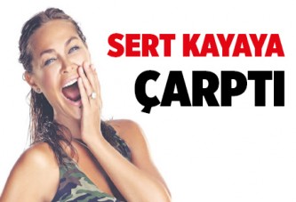 Sert kayaya çarptı