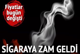 Sigara fiyatları zamlandı