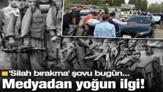 'Silah bırakma' şovuna medyadan yoğun ilgi!