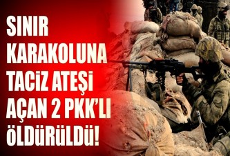 Sınır karakoluna ateş açan PKK/YPG'li 2 terörist öldürüldü