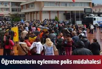 Sinop'ta öğretmen eylemine polis müdahalesi