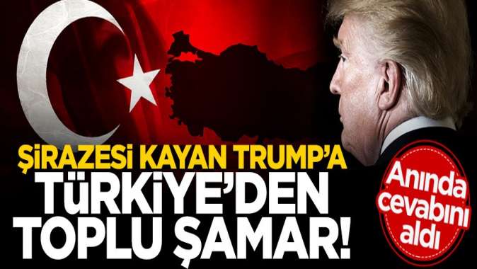 Şirazesi kayan Trumpa Türkiyeden toplu şamar! Anında cevabını aldı