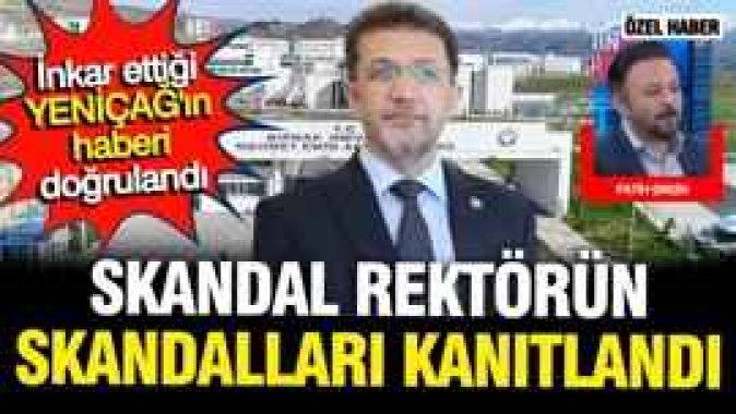 Şırnak Üniversitesi rektörünün skandalları kanıtlandı: