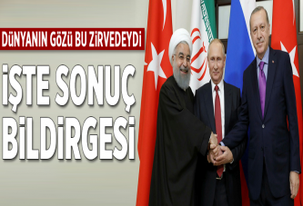 Soçi'deki üçlü zirvede ortak bildiri.