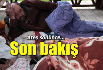 Soğuktan ölen arkadaşa son bakış