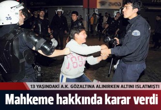 Soma faciasını protesto ederken gözaltına alınan çocuk beraat etti