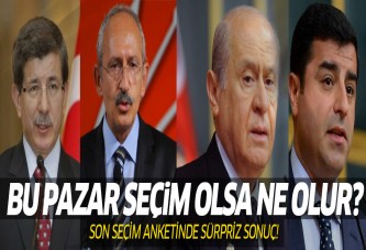 Son seçim anketinde sürpriz sonuç