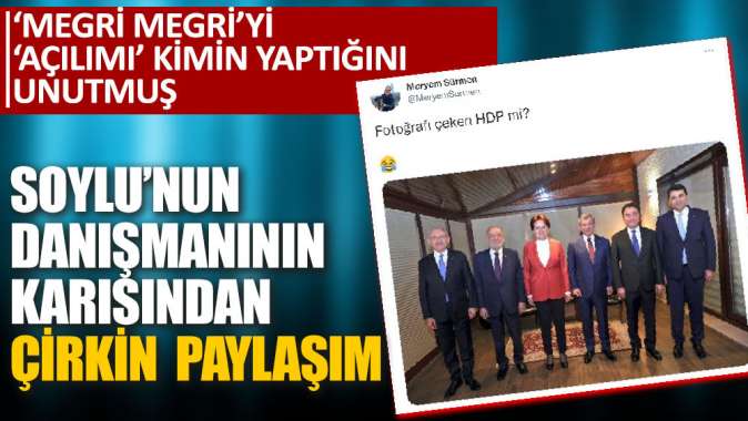 Süleyman Soylu’nun danışmanının karısından çirkin paylaşım