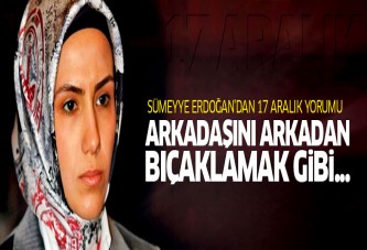 Sümeyye Erdoğan'dan 17-25 Aralık yorumu