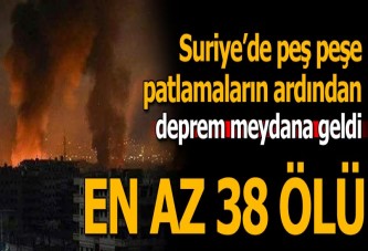 Suriye Hama'da mühimmat deposunda patlama! En az 38 ölü...