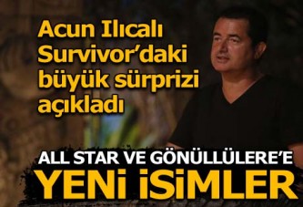 Survivor'da 4 yeni isim! Acun Ilıcalı resmen böyle duyurdu...