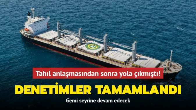 Tahıl anlaşmasından sonra yola çıkmıştı! Navi-Star gemisinde denetim tamamlandı