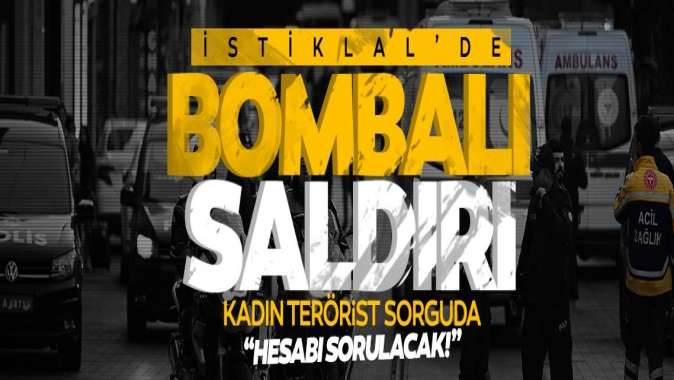 Taksim İstiklal Caddesi’nde patlama! Bombalı saldırıda 6 vatandaşımız hayatını kaybetti