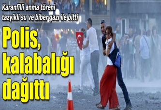 Taksim'de karanfilli anmaya polis müdahalesi