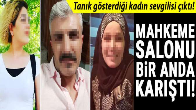 Tanık gösterdiği kadın sevgilisi çıktı! Adliye binası bir anda karıştı…