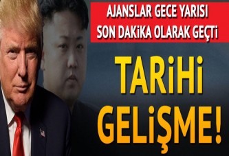 Tarihi gelişme... Trump, Kim Jong-un'la görüşecek