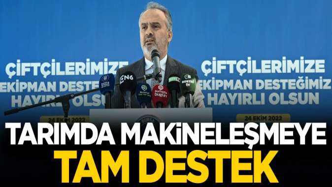 Tarımda makineleşmeye tam destek