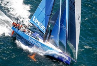 Team Vestas Wind Karaya Oturdu