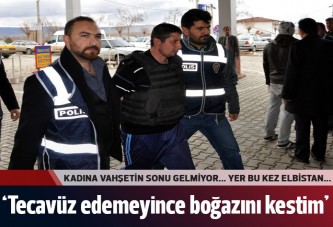 Tecavüz etmek istediği kadını boğazını keserek öldürmüş