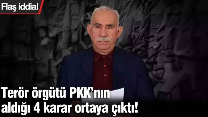 Terör örgütü PKK’nın aldığı 4 karar ortaya çıktı! Flaş iddia