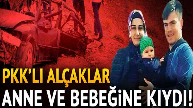 Terör örgütü PKKdan Yüksekovada hain tuzak: Anne ve bebeğine kıydılar
