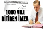 1000 yılı bitiren imza