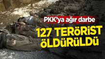 127 terörist öldürüldü