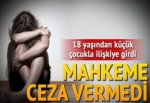 18 yaşından küçük kızla ilişkiye girdi...