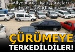 20 milyon lira değerindeki lüks araçlar çürümeye terk edildi